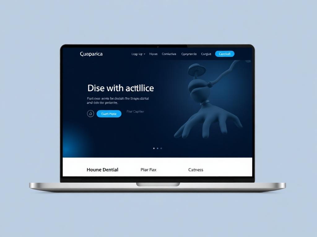 Example website concept for a restaurant