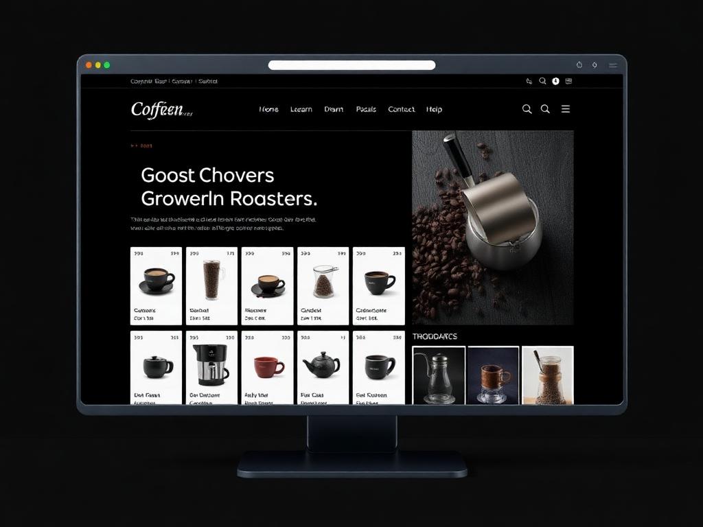Example website concept for a professional services